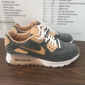 Women’s Nike Air Max 1 Grey and Gold